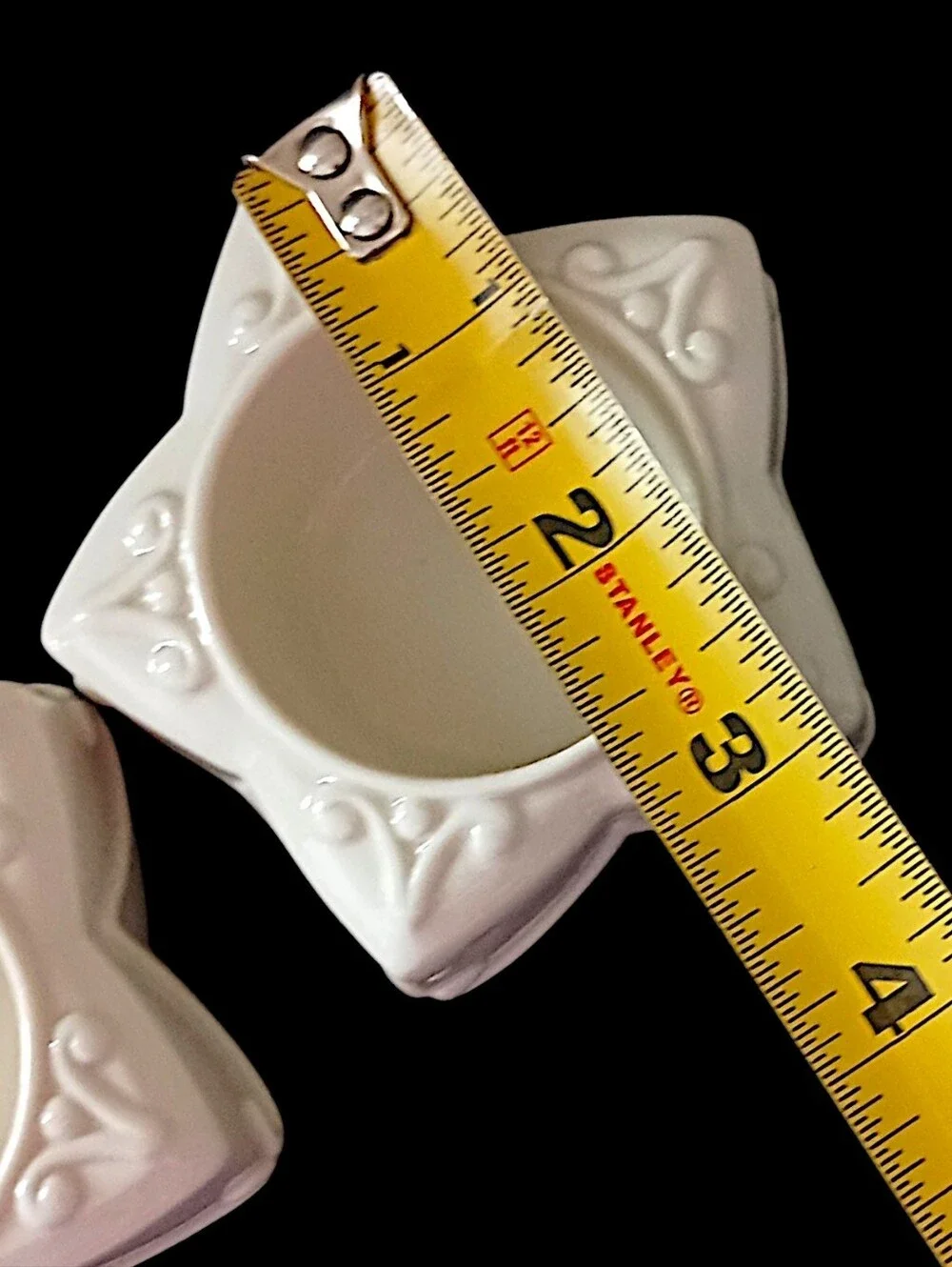 2‎ Lenox Yuletide Glowlite Candle Holders Votive Tea Light Porcelain Star Shaped